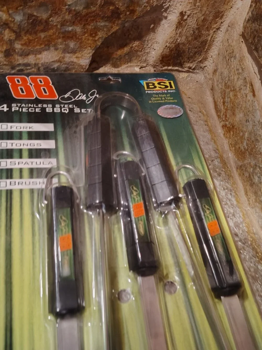 Dale Earnhardt Jr #88 Stainless Steel 4 Piece BBQ Set BSI Nascar Barbecue